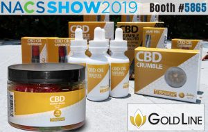 cbd goldline products on NACS 2019 show
